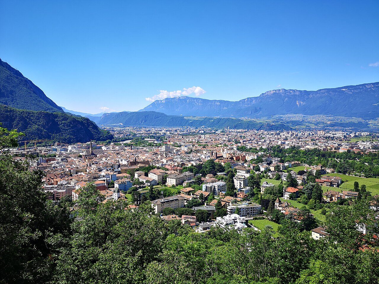 Bolzano on the Dolomites High Road route