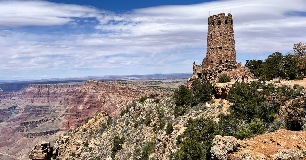 Desert View Watchtower near Grand Canyon