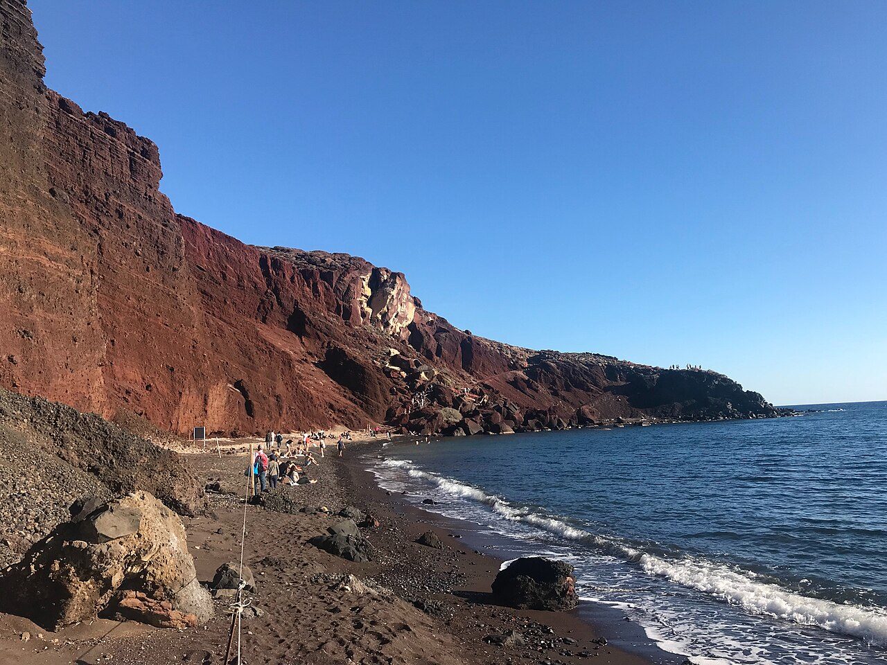 Red Beach near Santorini