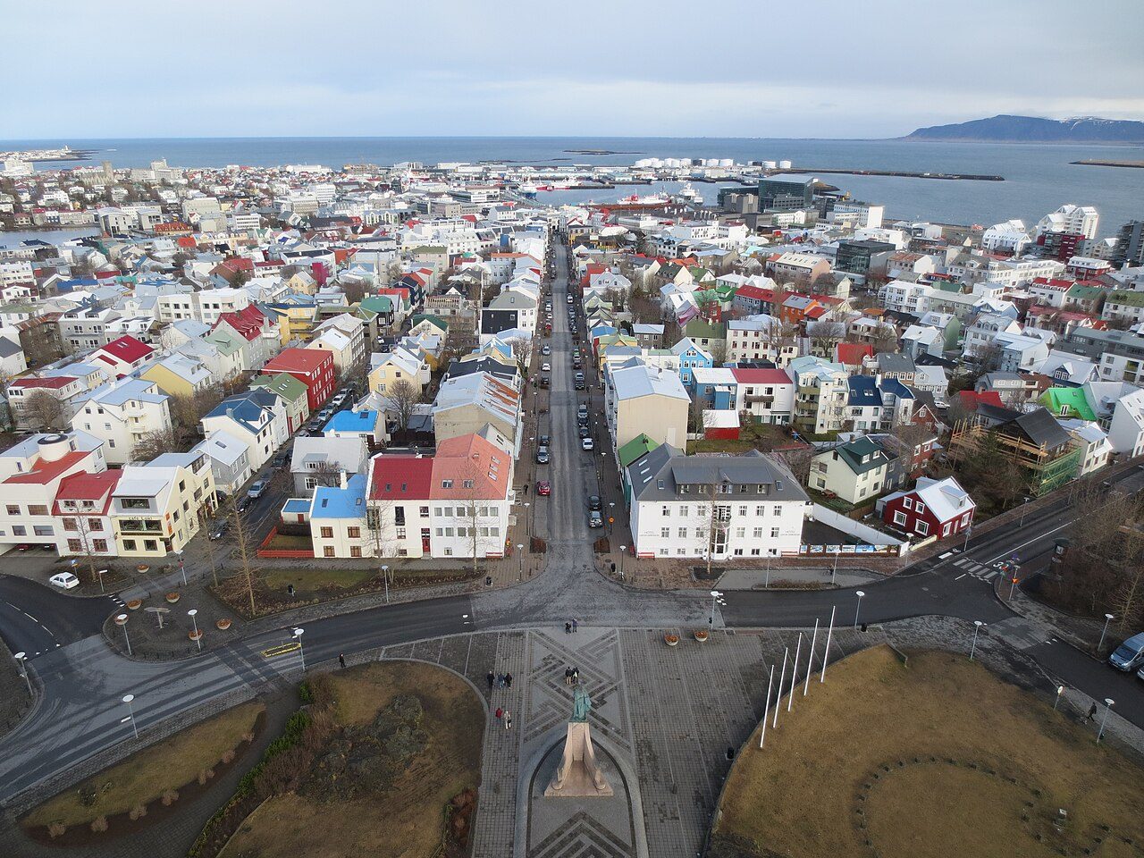 Hallgrímskirkja near Reykjavík