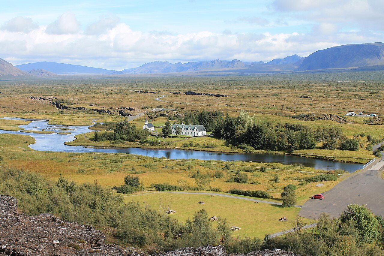 Þingvellir National Park near Reykjavík