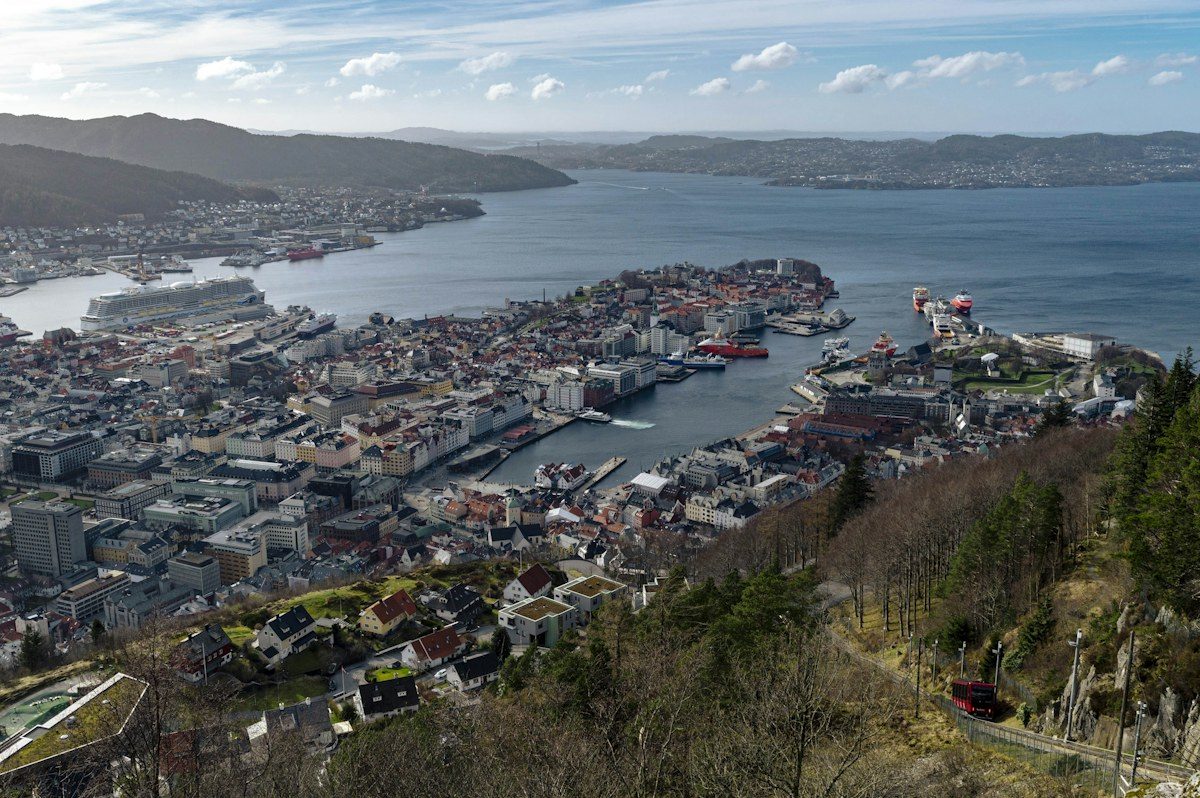 Mount Fløyen near Bergen