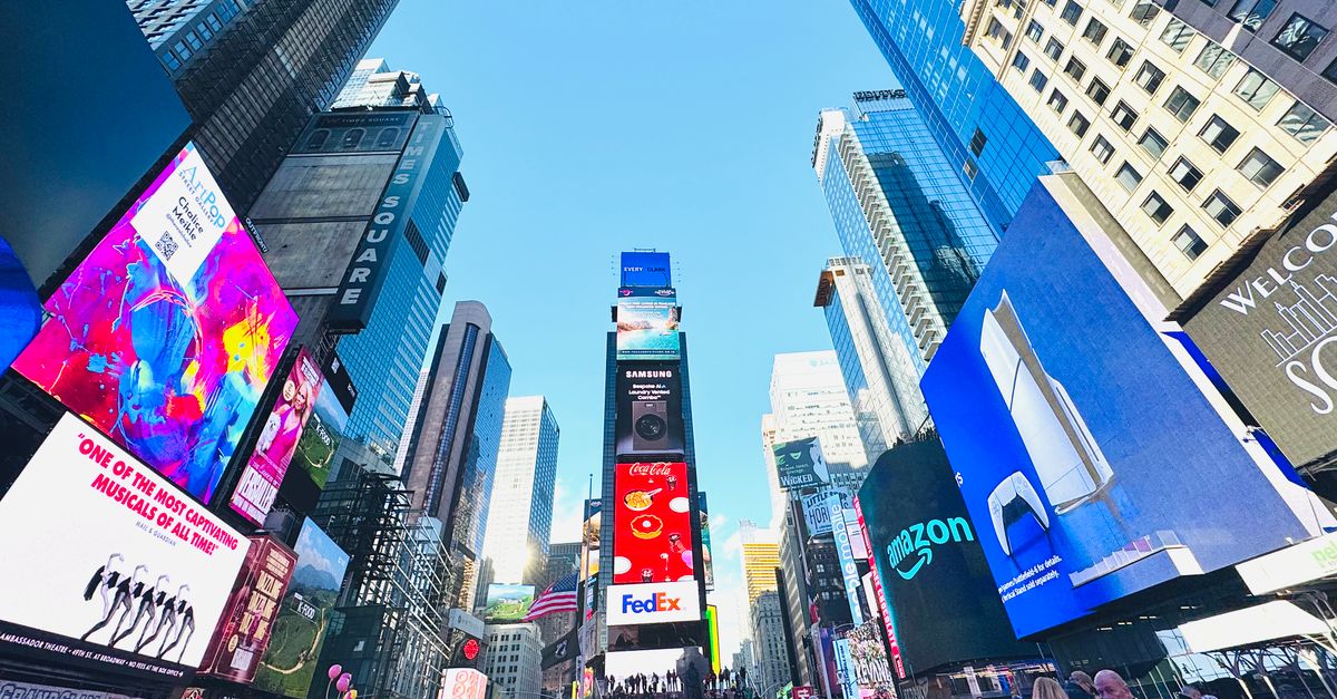 Times Square near Manhattan