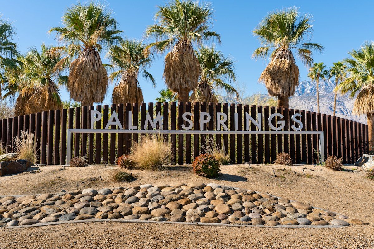 Palm Canyon Drive near Palm Springs