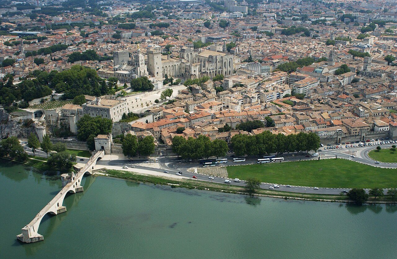 Avignon on the Paris to the Riviera route