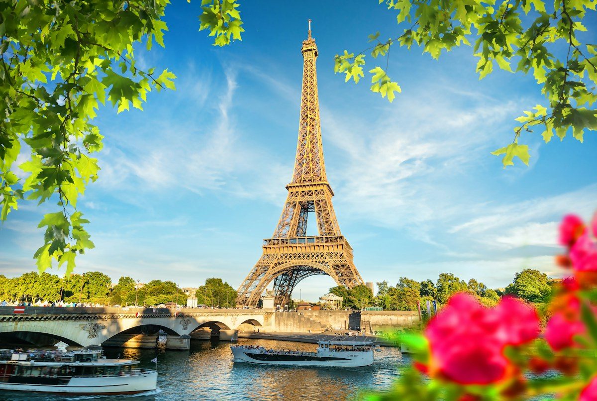 Eiffel Tower near Paris