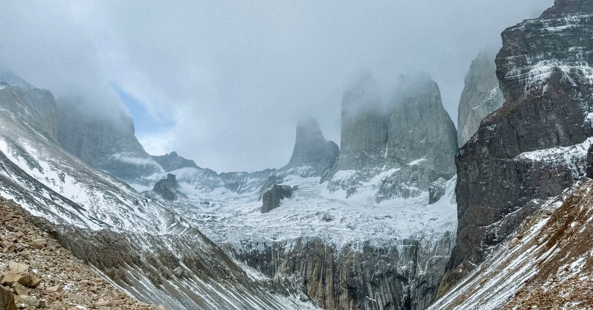 Base Torres hike near Torres del Paine