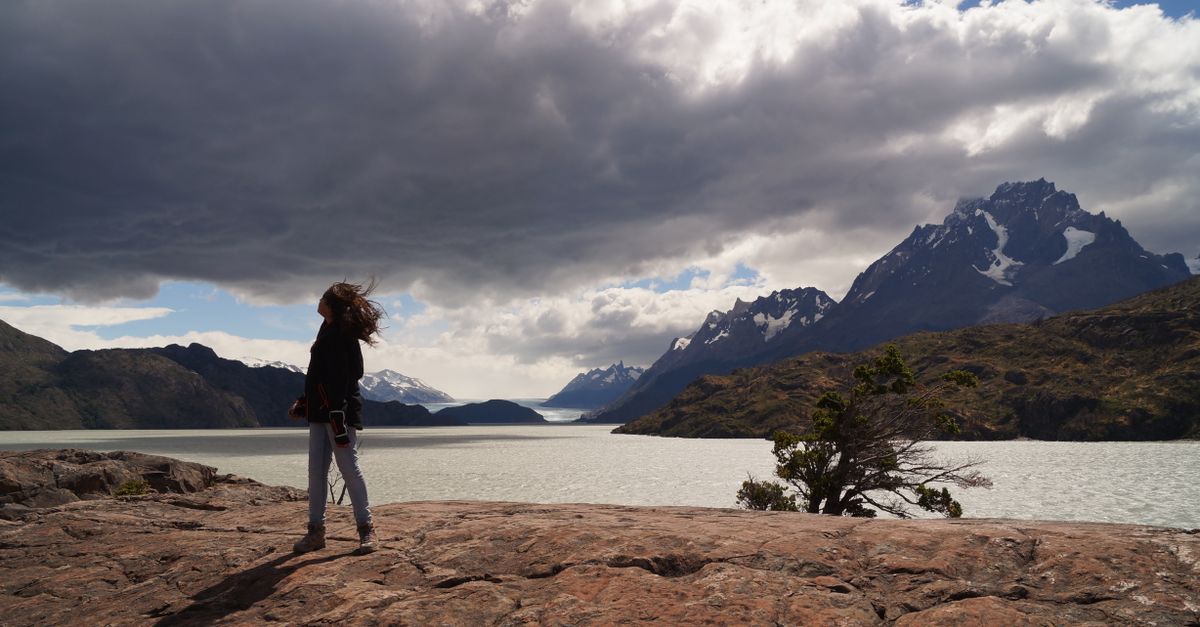 Grey Glacier lookout near Torres del Paine