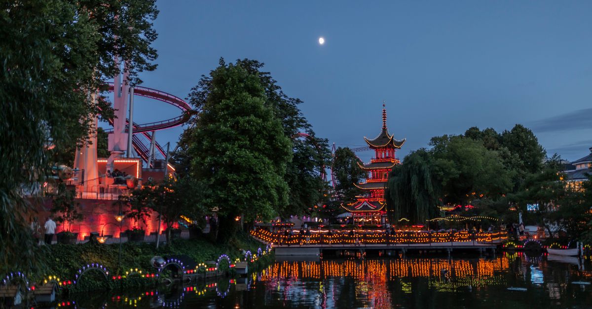Tivoli Gardens near Copenhagen