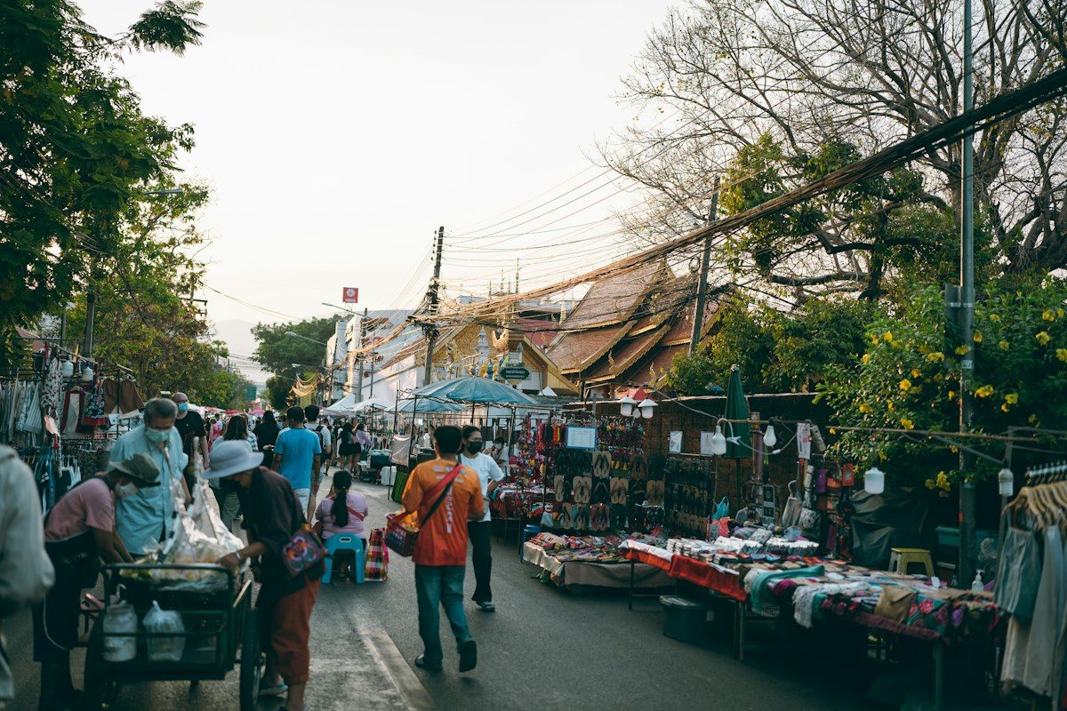 Chiang Mai Night Bazaar near Chiang Mai